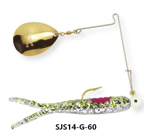 1/4 oz Sparkle Beetle Jig Spin Gold